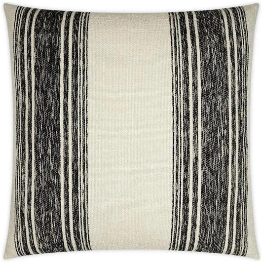 Balboa Black Stripes Black Large Throw Pillow Insert