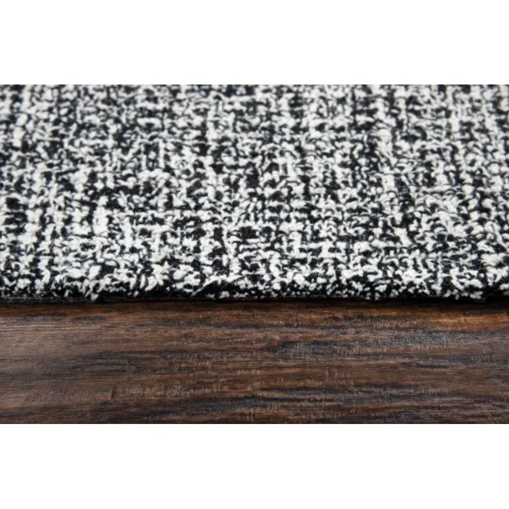 Ceja Charcoal Round Area Rugs For Dining Room - LOOMLAN - LOOMLAN - Area Rugs
