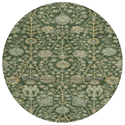 LOOMLAN Rugs Echo Green Washable Indoor-Outdoor Rug