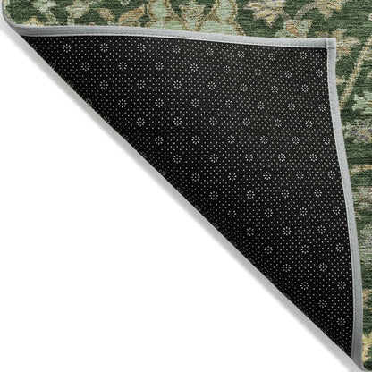 LOOMLAN Rugs Echo Green Washable Indoor-Outdoor Rug