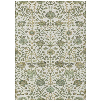 LOOMLAN Rugs Echo Ivory Washable Indoor-Outdoor Rug