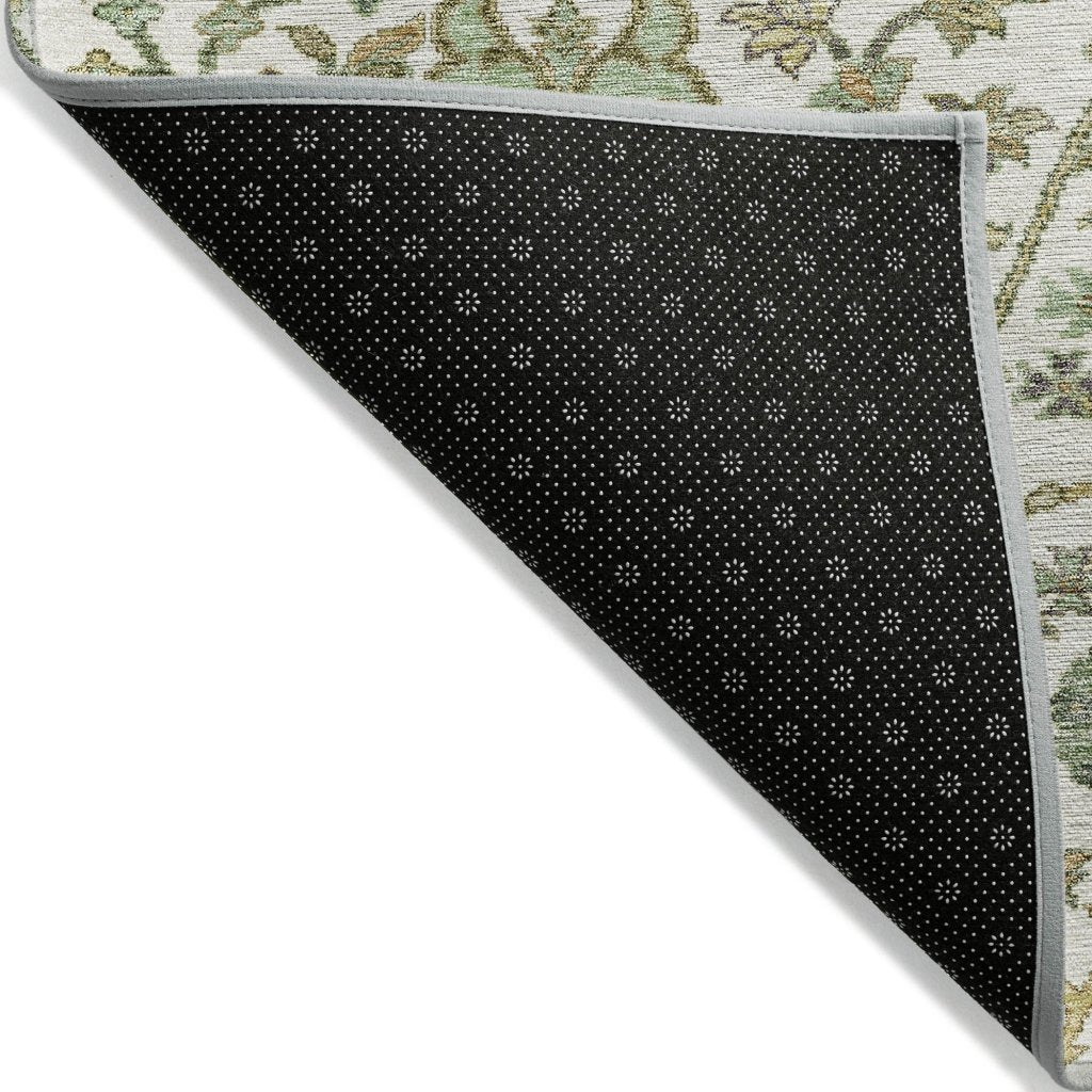 LOOMLAN Rugs Echo Ivory Washable Indoor-Outdoor Rug
