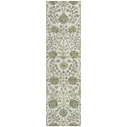 LOOMLAN Rugs Echo Ivory Washable Indoor-Outdoor Rug