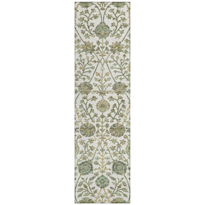 LOOMLAN Rugs Echo Ivory Washable Indoor-Outdoor Rug