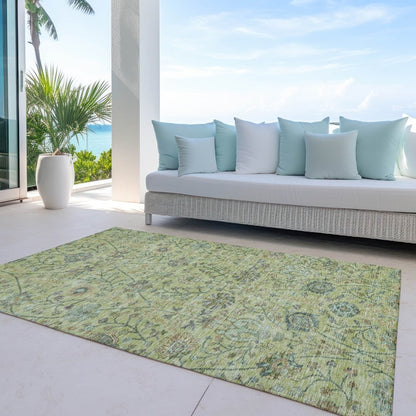 LOOMLAN Rugs Echo Mint Washable Indoor-Outdoor Rug
