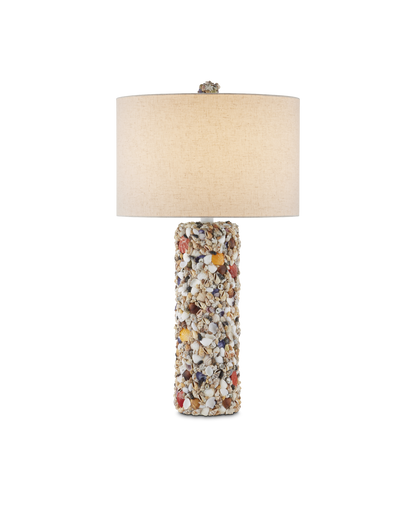 Festoon Wood and Iron Multicolor Table Lamp