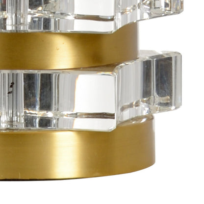 Wildwood Layers Of Luxe Crystal Brass Table Lamp