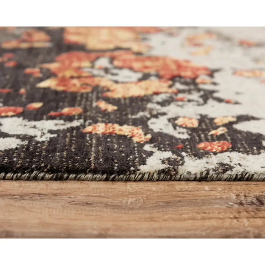 Dhum Abstract Brown Large Area Rugs For Living Room - LOOMLAN - LOOMLAN - Area Rugs
