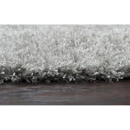 Cupe Light Gray Round Area Rug -- gray