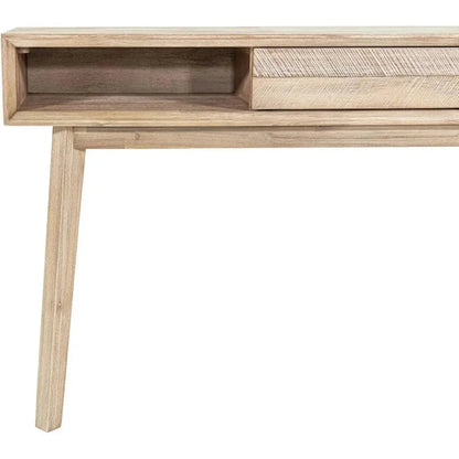 Wood Wood Base Color Slim Console Sofa Table Shelves -- view 12