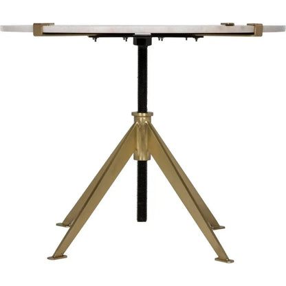 Noir Edith Adjustable Round Side Table