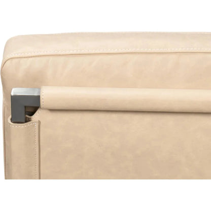 Edmonds Leather Upholstery Luxury Leather Chair - LOOMLAN - Sarreid - Accent Chairs