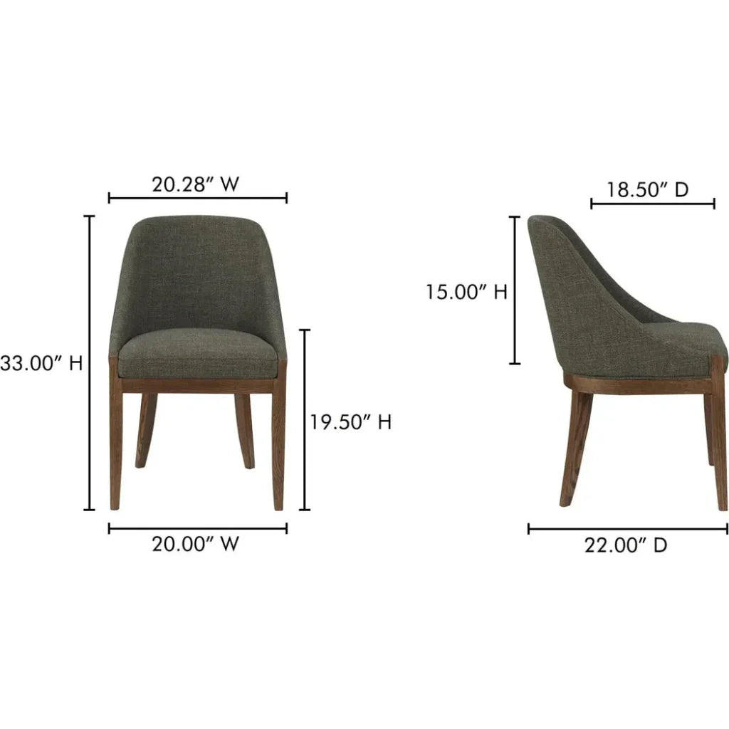 Moe's Home Edward Performance Armless Dining Chair