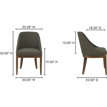 Moe's Home Edward Performance Armless Dining Chair