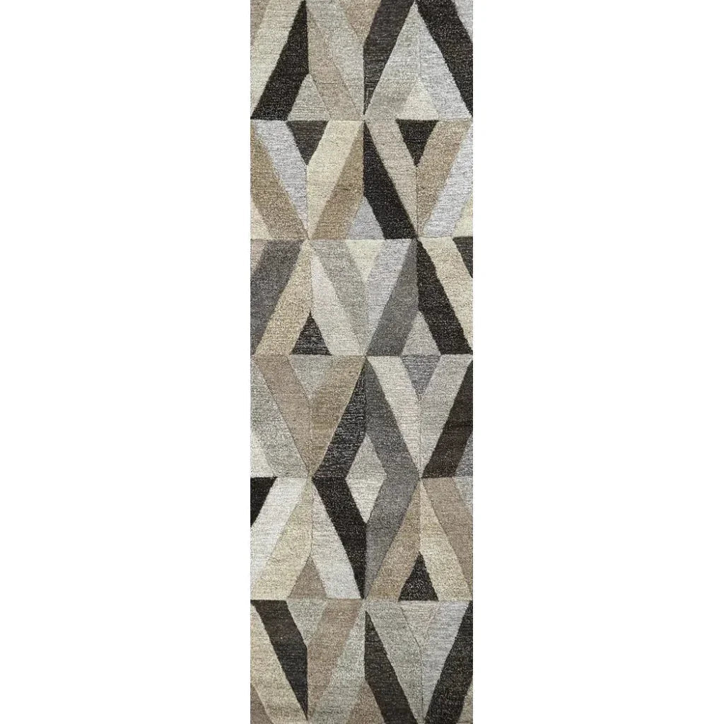 Clay Geometric Gray Large Area Rugs For Living Room - LOOMLAN - LOOMLAN - Area Rugs