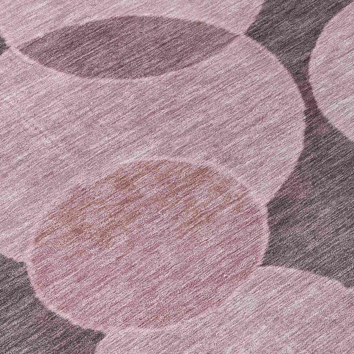 Jaelanor Pink Washable Indoor-Outdoor Rug