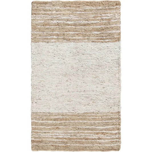 LOOMLAN Arka Beige Jute Rug 8x10 Area Rugs