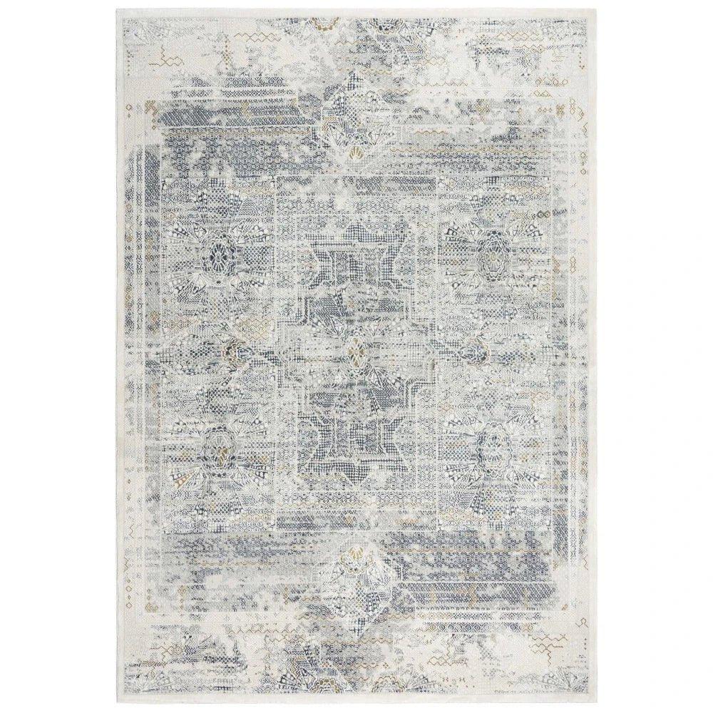 Dite Diamond Gray Kitchen Hallway Runner Rug