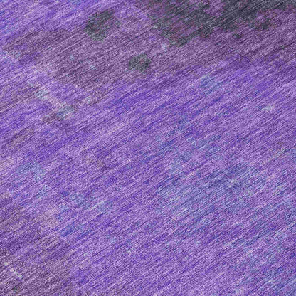 Iriion Purple Washable Indoor-Outdoor Rug