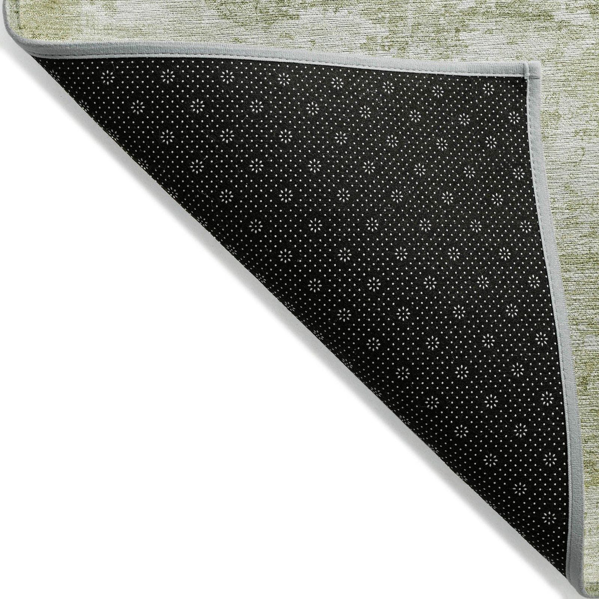 Kaelira Green Washable Indoor-Outdoor Rug