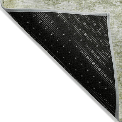 Kaelira Green Washable Indoor-Outdoor Rug