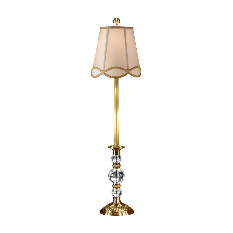 Wildwood Alice Antique Brass Lead Crystal Table Lamp