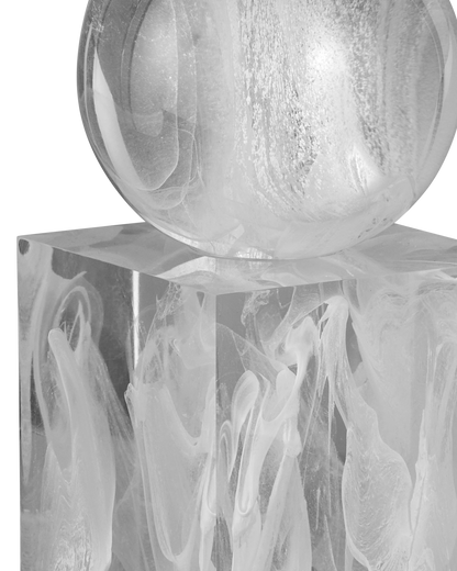 Nova Composite White Objects Sculpture (Set of 2)