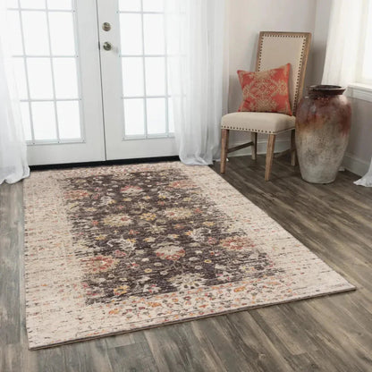 Cuyo Floral Brown/ Beige Large Area Rugs -- beige