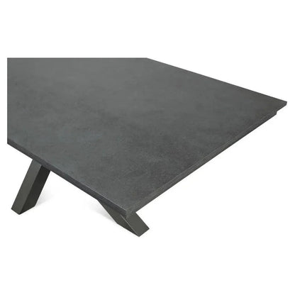 Sarreid Eich Tulip Wood Base Grey Rectangular Dining Table