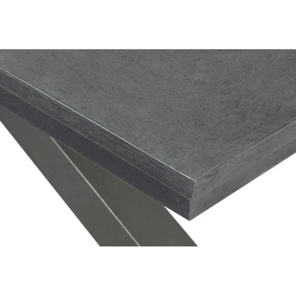 Sarreid Eich Tulip Wood Base Grey Rectangular Dining Table