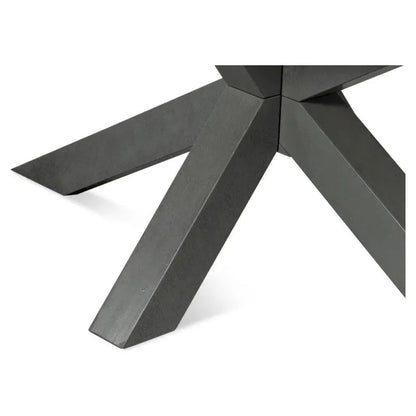 Sarreid Eich Tulip Wood Base Grey Rectangular Dining Table