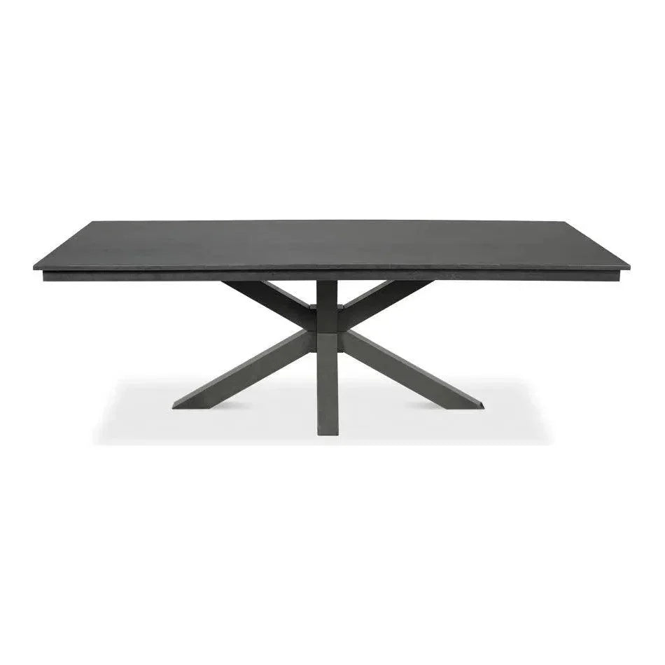 Sarreid Eich Tulip Wood Base Grey Rectangular Dining Table