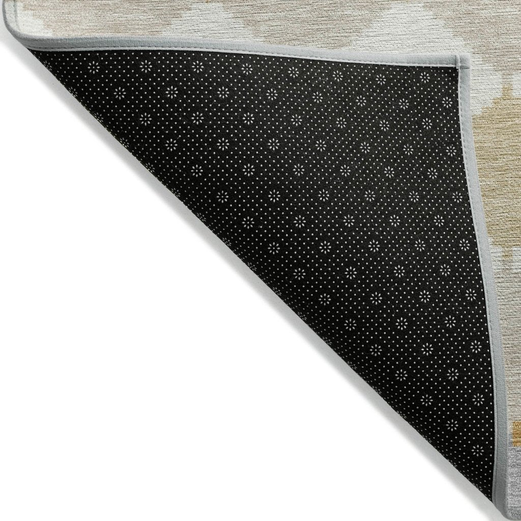 LOOMLAN Rugs Eira Gold Washable Indoor-Outdoor Rug