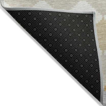 LOOMLAN Rugs Eira Gold Washable Indoor-Outdoor Rug