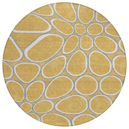 LOOMLAN Rugs Elantra Gold Washable Indoor-Outdoor Rug