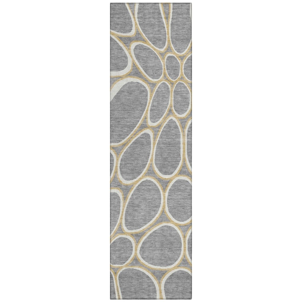 LOOMLAN Rugs Elantra Gray Washable Indoor-Outdoor Rug