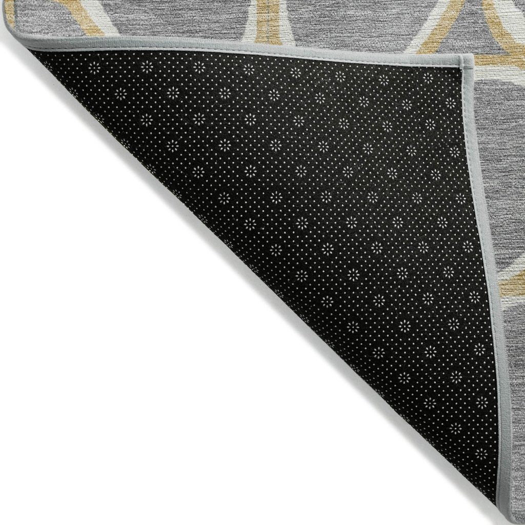 LOOMLAN Rugs Elantra Gray Washable Indoor-Outdoor Rug