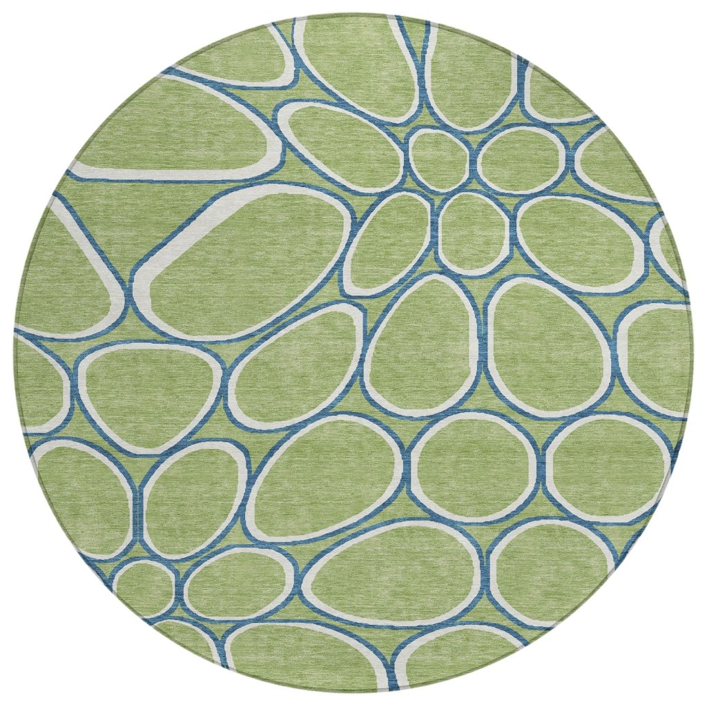 LOOMLAN Rugs Elantra Green Washable Indoor-Outdoor Rug