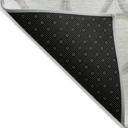 LOOMLAN Rugs Elantra Ivory Washable Indoor-Outdoor Rug