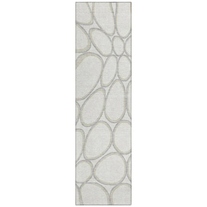 LOOMLAN Rugs Elantra Ivory Washable Indoor-Outdoor Rug
