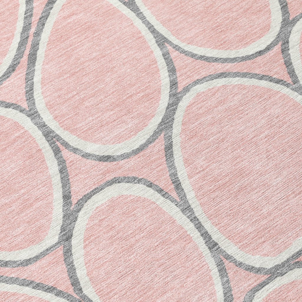 Elantra Pink Washable Indoor - Outdoor Rug - LOOMLAN - LOOMLAN Rugs - Outdoor Rugs