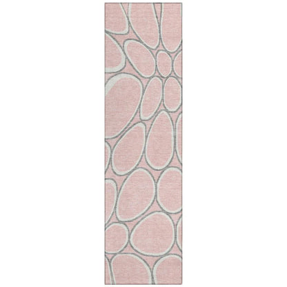 Elantra Pink Washable Indoor-Outdoor Rug