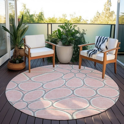 Elantra Pink Washable Indoor - Outdoor Rug - LOOMLAN - LOOMLAN Rugs - Outdoor Rugs
