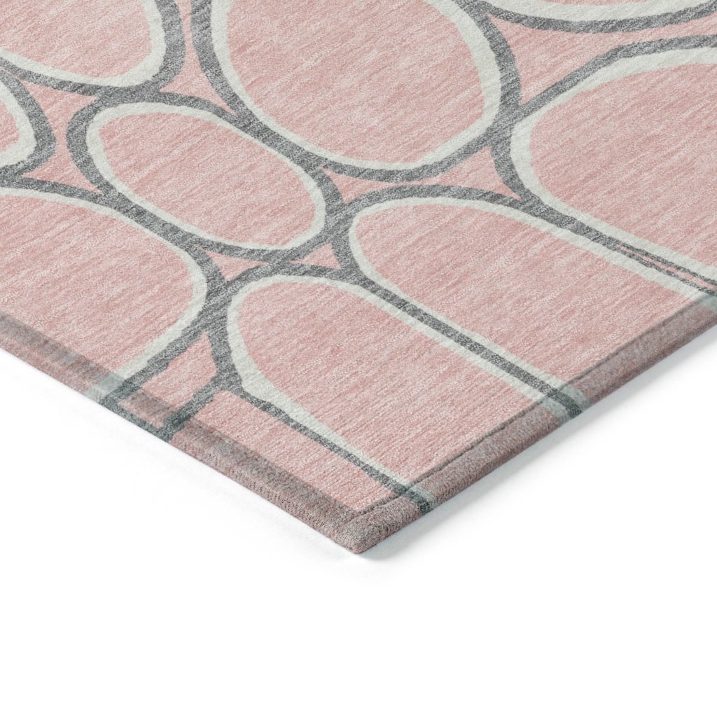 Elantra Pink Washable Indoor - Outdoor Rug - LOOMLAN - LOOMLAN Rugs - Outdoor Rugs