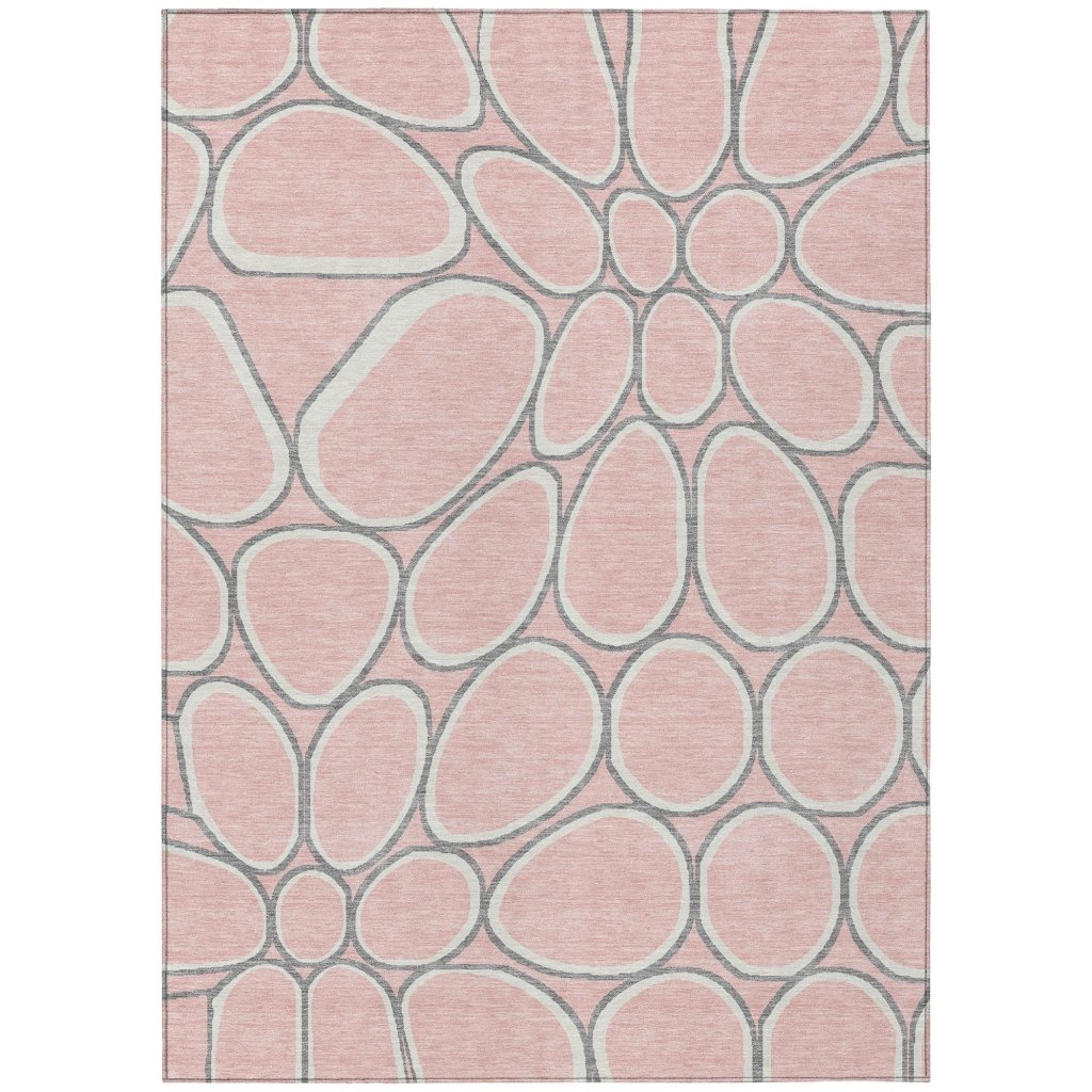 Elantra Pink Washable Indoor - Outdoor Rug - LOOMLAN - LOOMLAN Rugs - Outdoor Rugs