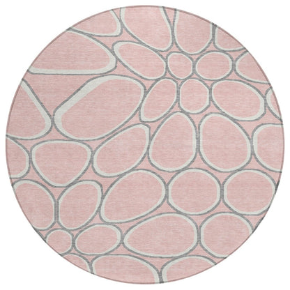 Elantra Pink Washable Indoor - Outdoor Rug - LOOMLAN - LOOMLAN Rugs - Outdoor Rugs