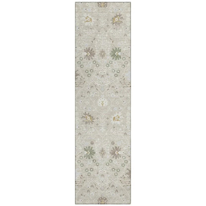 LOOMLAN Rugs Elara Brown Washable Indoor-Outdoor Rug