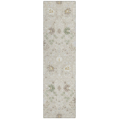 LOOMLAN Rugs Elara Brown Washable Indoor-Outdoor Rug