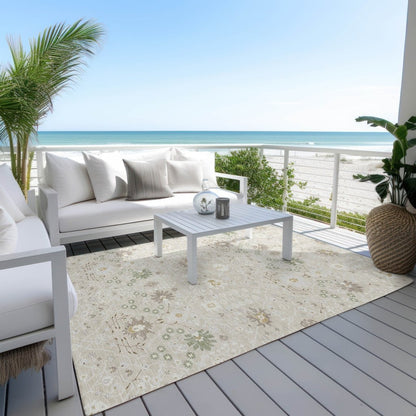 LOOMLAN Rugs Elara Brown Washable Indoor-Outdoor Rug