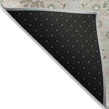LOOMLAN Rugs Elara Brown Washable Indoor-Outdoor Rug